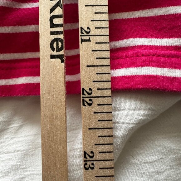 Chaps Women’s Pink & White Striped 3/4 Sleeve Nautical Top Size 2X Cotton Blend - Picture 10 of 12